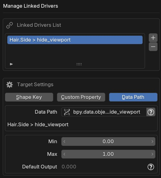 Linked Driver dialog